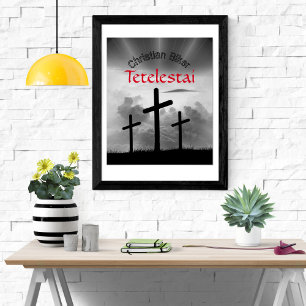 Tetelestai Christlich Biker Poster