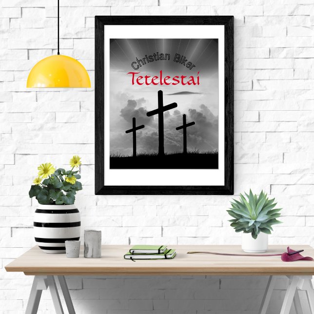 Tetelestai Christlich Biker Poster (Von Creator hochgeladen)