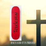 Tetelestai Christlich Skateboard<br><div class="desc">Es ist fertig,  Tetelestai. Coole Christliche Skateboardkollektion. Rot und Schwarz. Anpassbar - Mit der Registerkarte "Anpassen" können Sie Text oder Bild ändern.</div>