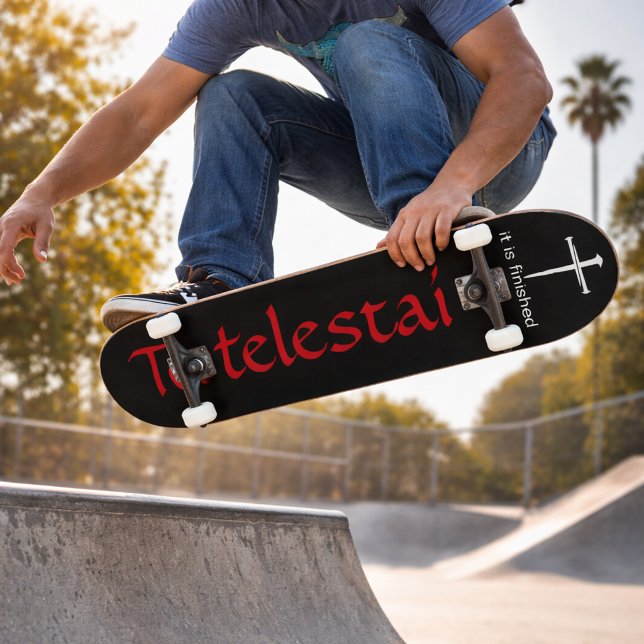 Tetelestai Three Nails Christlich Skateboard (Von Creator hochgeladen)