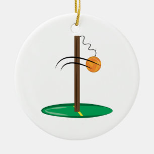 Tetherball Keramikornament