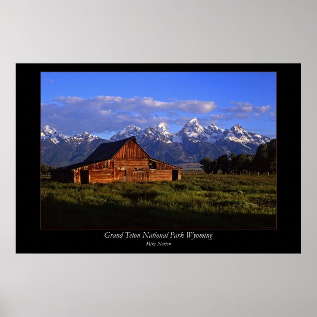 Teton Barn #1 Poster (Vorne)