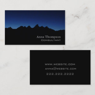Teton Blau-Visitenkarte Visitenkarte