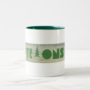 Teton-Gebirge Zweifarbige Tasse