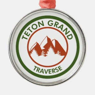 Teton Grand Traverse Ornament Aus Metall