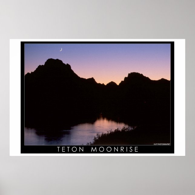 Teton Moonrise Poster (Vorne)