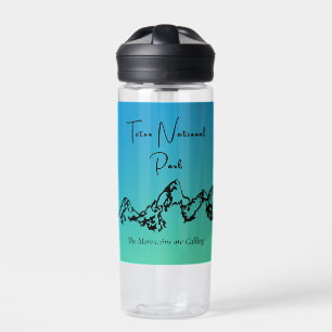 Teton National Park Blue Green 20oz Straw Trinkflasche