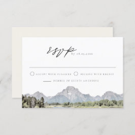 TETON NATIONAL PARK Skyline Destination RSVP Einladung