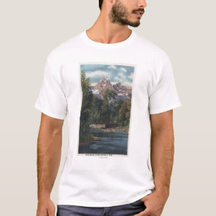 Teton Nationalpark, WY - Doppelspitzen-Ansicht T-Shirt