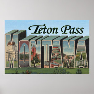 Teton Pass, Montana Poster