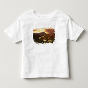 Teton Range bei Sonnenuntergang, vom Snake River Kleinkind T-shirt