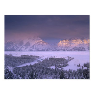 Teton Range from Snake River Overlook, Grand Fotodruck