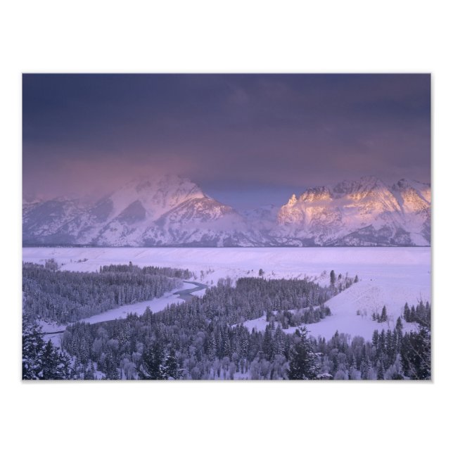 Teton Range from Snake River Overlook, Grand Fotodruck (Vorne)