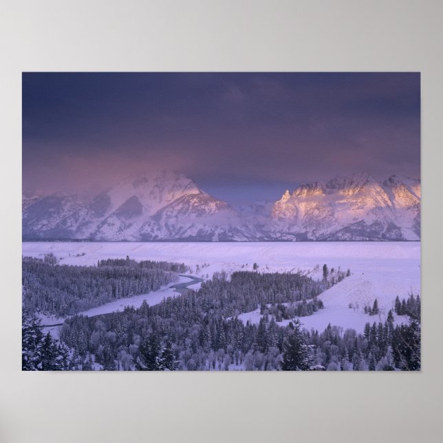 Teton Range from Snake River Overlook, Grand Poster (Vorne)
