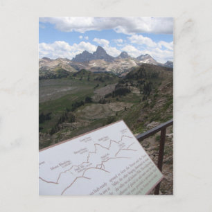 Teton Range Postcard Postkarte