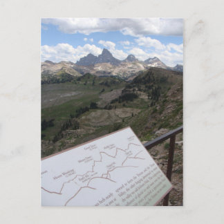 Teton Range Postcard Postkarte