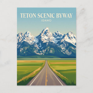 Teton Scenic Byway Idaho Postkarte