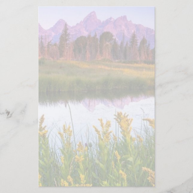 Teton Sonnenaufgang Briefpapier (Vorderseite)