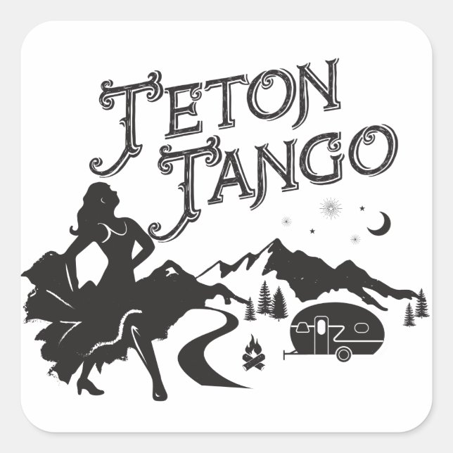 Teton Tango Aufkleber (Vorderseite)