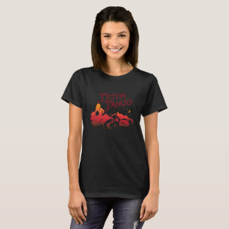 Teton Tango-Entwurfsschwarzes T-Shirt