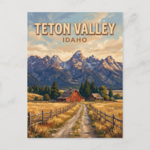 Teton Valley Idaho Postkarte
