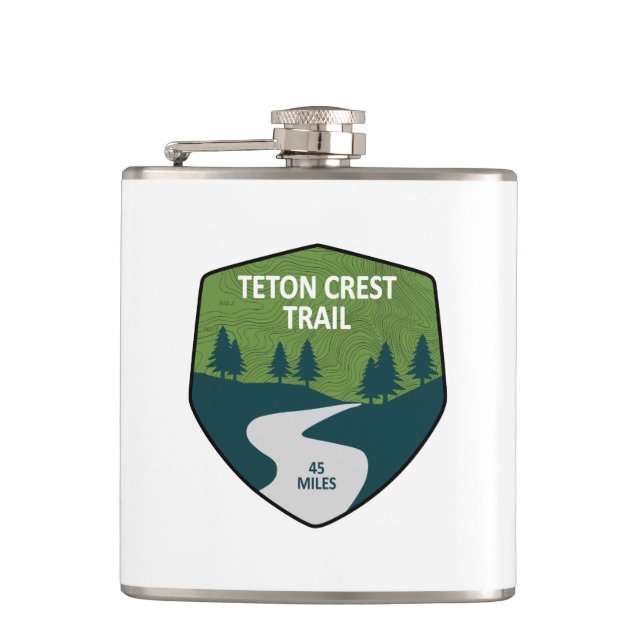 Teton Wappen Trail Flachmann (Vorderseite)