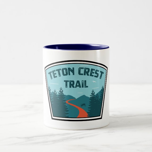 Teton Wappen Trail Zweifarbige Tasse (Mittel)