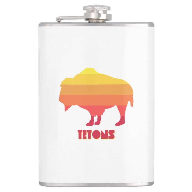 Tetons Bison Flachmann (Vorderseite)