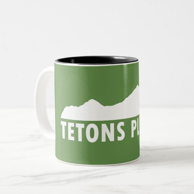 Tetons bitte zweifarbige tasse (Vorderseite Links)