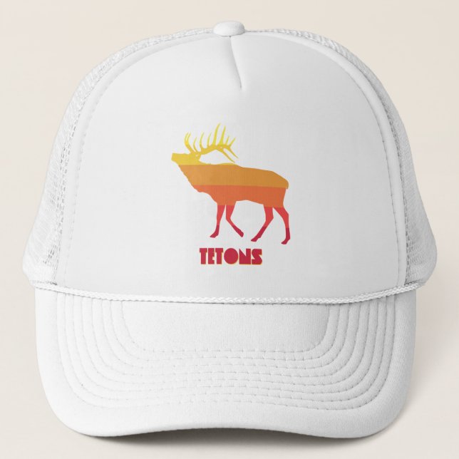 Tetons Elk Truckerkappe (Vorderseite)