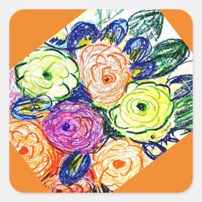 Tetradin Quadratischer Aufkleber (Vorderseite)