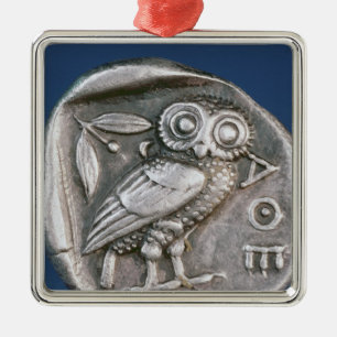 Tetradrachma von Athen Silbernes Ornament