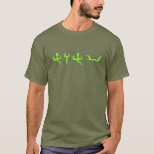 Tetragrammaton Modern Paleo Hebräisch Grüne Buch T-Shirt