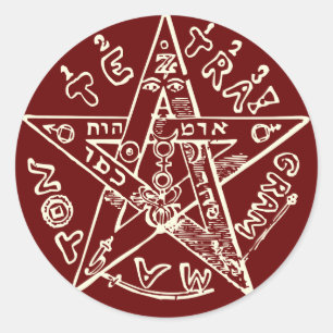 Tetragrammaton Runder Aufkleber