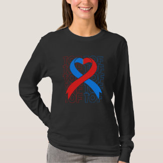 Tetralogie der Fallot Awareness Month Ribbon Tof W T-Shirt