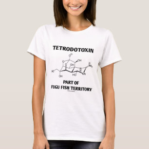 Tetrodotoxin-Teil des Fugu Fisch-Gebiets T-Shirt