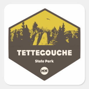 Tettegouche Staat Park, Minnesota Quadratischer Aufkleber