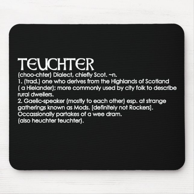 Teuchter Mousepad (Vorne)