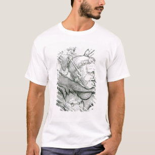 Teufel, der den Kopf des Mannes als Saxophon, 1144 T-Shirt
