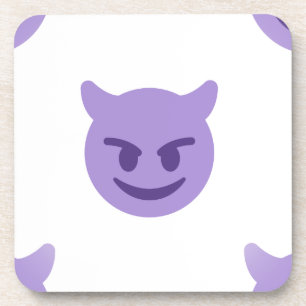 Teufel Emoji Getränkeuntersetzer