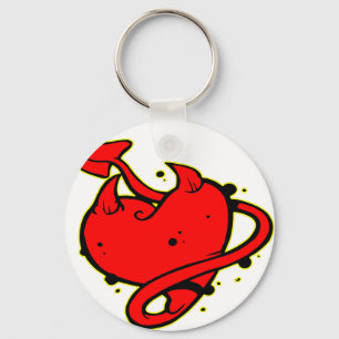 Teufel-Herz-Tätowierung Schlüsselanhänger