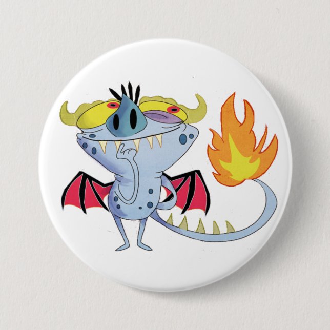 Teufel-Knopf Button (Vorderseite)