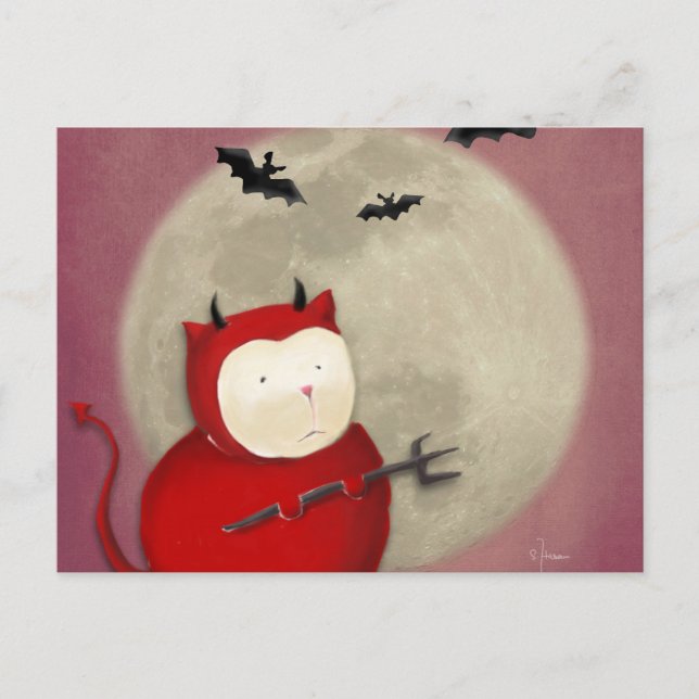 Teufel Postkarte (Vorderseite)