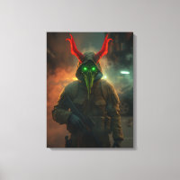 Teufel Soldier mit glühender Schädelmaske-Dunkles