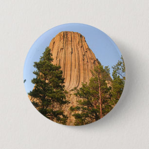 Teufel-Turm-nationales Monument, Wyoming Button