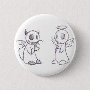 TEUFEL U. ENGEL BUTTON