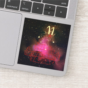 Teufel Ziege Halloween-Geschenk für Satan Lover Aufkleber