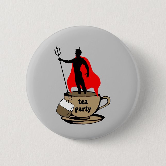 Teufelantitee-Party Button (Vorderseite)
