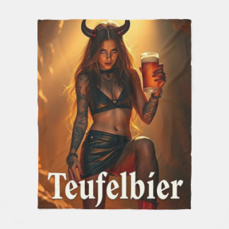 Teufelbier: straight from hell fleecedecke