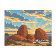 Teufels Murmeln Australien Vintage Reise